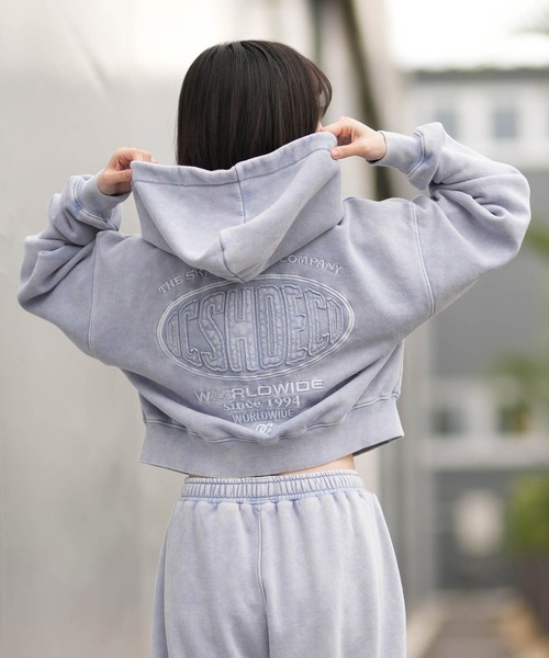 DC(ディーシー)の「DC/ディーシー 26 WS HIDDEN SHORT ZH LZH261309(パーカー・レディース・ライトブルー/スミクロ/ライトピンク・M)」の9枚目の写真