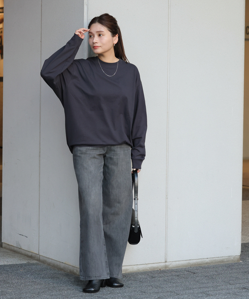 JOURNAL STANDARD(ジャーナルスタンダード)の「《WEB限定追加》タックスウェットシャツ(Tシャツ/カットソー・レディース・ブラック系その他/ウッド/ホワイト/ブラウン系その他・FREE)」の5枚目の写真