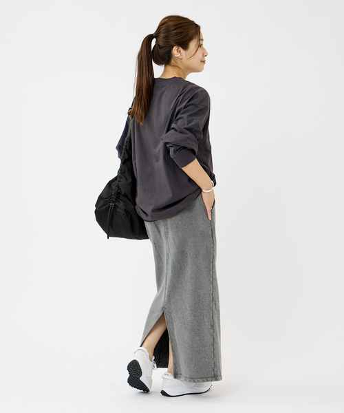 JOURNAL STANDARD(ジャーナルスタンダード)の「《WEB限定追加》タックスウェットシャツ(Tシャツ/カットソー・レディース・ブラック系その他/ウッド/ホワイト/ブラウン系その他・FREE)」の6枚目の写真