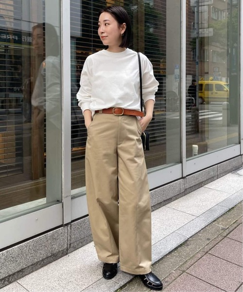 JOURNAL STANDARD(ジャーナルスタンダード)の「《WEB限定追加》タックスウェットシャツ(Tシャツ/カットソー・レディース・ブラック系その他/ウッド/ホワイト/ブラウン系その他・FREE)」の8枚目の写真