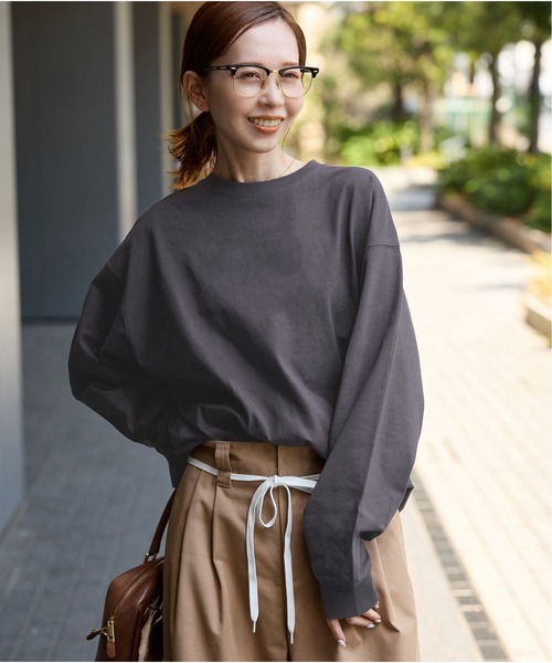 JOURNAL STANDARD(ジャーナルスタンダード)の「《WEB限定追加》タックスウェットシャツ(Tシャツ/カットソー・レディース・ブラック系その他/ウッド/ホワイト/ブラウン系その他・FREE)」の15枚目の写真