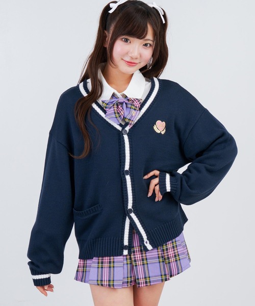 ANAP GiRL(アナップガール)の「ベルト付プリーツチェック柄スカート(スカート・キッズ・パープル/ネイビー/グリーン・S/XS/M)」の20枚目の写真