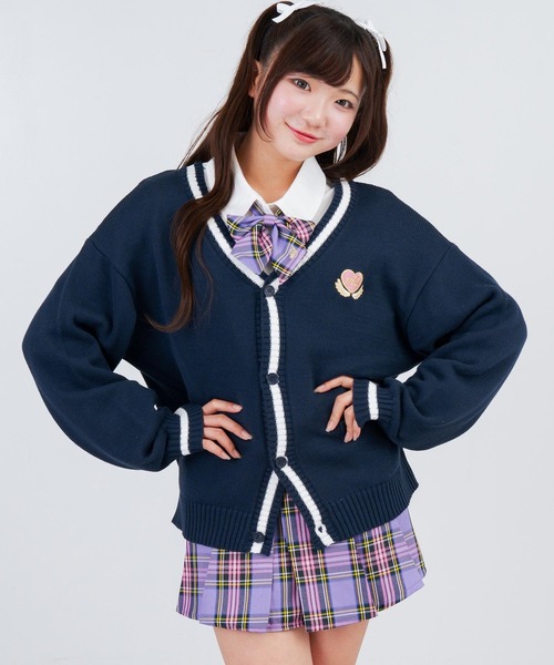 ANAP GiRL(アナップガール)の「ベルト付プリーツチェック柄スカート(スカート・キッズ・パープル/ネイビー/グリーン・S/XS/M)」の21枚目の写真