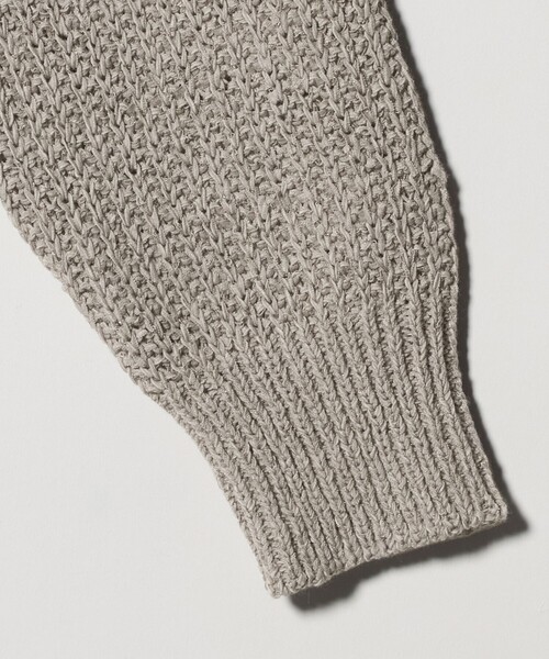 green label relaxing（グリーンレーベルリラクシング）の「テープヤーン スキッパー プルオーバー ニット ウォッシャブル（ニット/セーター・レディース・ブラック/グレー系/オフホワイト・FREE）」の13枚目の写真