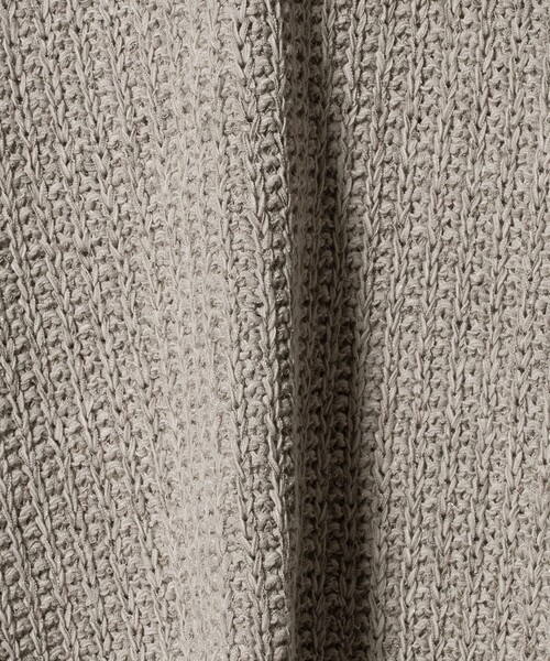 green label relaxing（グリーンレーベルリラクシング）の「テープヤーン スキッパー プルオーバー ニット ウォッシャブル（ニット/セーター・レディース・ブラック/グレー系/オフホワイト・FREE）」の14枚目の写真