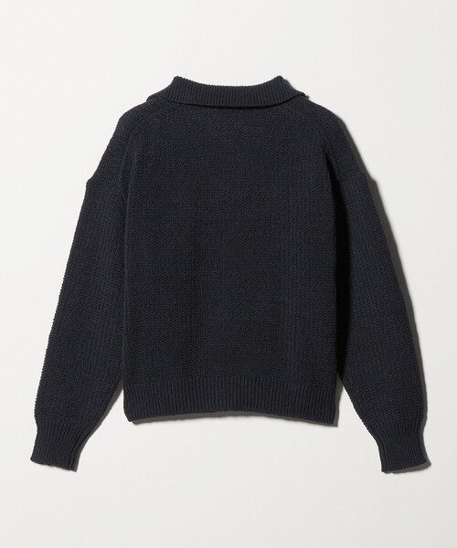 green label relaxing（グリーンレーベルリラクシング）の「テープヤーン スキッパー プルオーバー ニット ウォッシャブル（ニット/セーター・レディース・ブラック/グレー系/オフホワイト・FREE）」の20枚目の写真