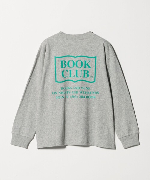green label relaxing（グリーンレーベルリラクシング）の「【別注】＜BOOK CLUB＞ロゴ ロングスリーブTシャツ / キッズ  140cm-150cm（Tシャツ/カットソー・キッズ・ホワイト/ダークグレー/ライトグレー・150cm/140cm）」の3枚目の写真
