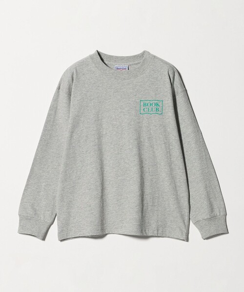 green label relaxing（グリーンレーベルリラクシング）の「【別注】＜BOOK CLUB＞ロゴ ロングスリーブTシャツ / キッズ  140cm-150cm（Tシャツ/カットソー・キッズ・ホワイト/ダークグレー/ライトグレー・150cm/140cm）」の9枚目の写真