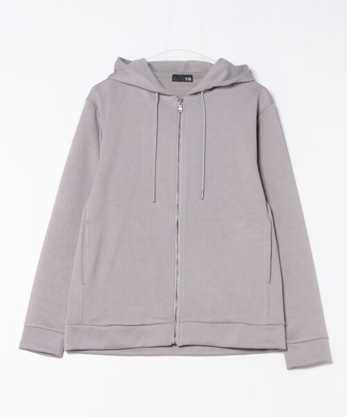 TAKA-Q（タカキュー）の「【ストレッチ】タカキュー ブリスターツイル フルジップパーカー（パーカー・メンズ・ネイビー/ホワイト/ボルドー/ブラック/ダークグリーン/グレー系その他2・LARGE/MEDIUM/X-LARGE）」の8枚目の写真