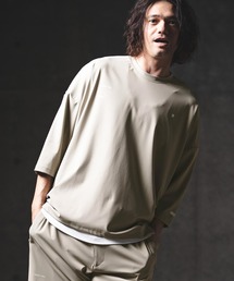 GLIMCLAP（グリムクラップ）の「mlt5567-Airy Smooth Fabric 3-4 Sleeve T-Shirt 7分袖カットソー(201-026-gls-cg)（Tシャツ/カットソー）」