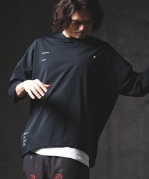 GLIMCLAP（グリムクラップ）の「mlt5567-Airy Smooth Fabric 3-4 Sleeve T-Shirt 7分袖カットソー(201-026-gls-cg)（Tシャツ/カットソー）」