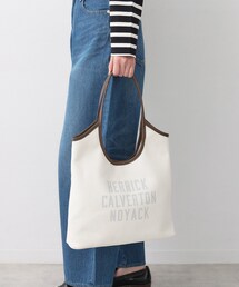 Dessin | 【軽量】ロゴプリントデニム×帆布トートバッグ(トートバッグ)