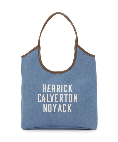 Dessin（デッサン）の「【軽量】ロゴプリントデニム×帆布トートバッグ（トートバッグ・レディース・ブルー系4/アイボリー系4・00）」の8枚目の写真