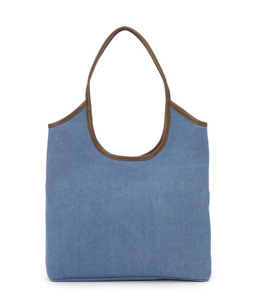 Dessin（デッサン）の「【軽量】ロゴプリントデニム×帆布トートバッグ（トートバッグ・レディース・ブルー系4/アイボリー系4・00）」の10枚目の写真