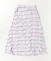 MEYAME | MEYAME/メヤメ タックジャガードボーダースカート TUCKED JACQUARD BORDER SKIRT(スカート)