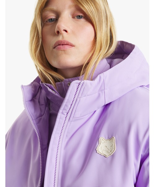 Maison Kitsune（メゾンキツネ）の「FOX HEAD HOODED PUFFER（ダウンジャケット/コート・レディース・ライトパープル・M/XS）」の6枚目の写真