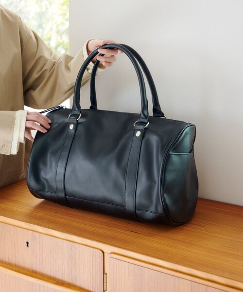 Kastane（カスタネ）の「【2026SSカタログ/大容量】スタッズBIGボストンバッグ（ボストンバッグ・レディース・ブラック/ブラウン・FREE）」の9枚目の写真