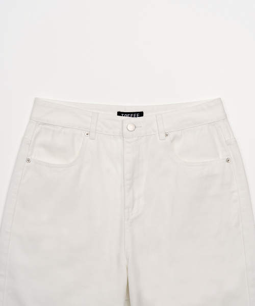 TOFFEE(トフィー)の「ディープカーブデニムパンツ (ホワイト)(デニムパンツ・メンズ・その他・SMALL/MEDIUM/LARGE/X-LARGE)」の8枚目の写真