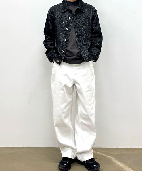TOFFEE(トフィー)の「ディープカーブデニムパンツ (ホワイト)(デニムパンツ・メンズ・その他・SMALL/MEDIUM/LARGE/X-LARGE)」の9枚目の写真