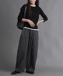 laulea（ラウレア）の「吸水速乾 接触冷感　プルオンコクーンパンツ（カーゴパンツ）」