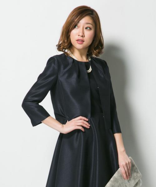 23区（ニジュウサンク）の「バックサテンシャンタン ジャケット