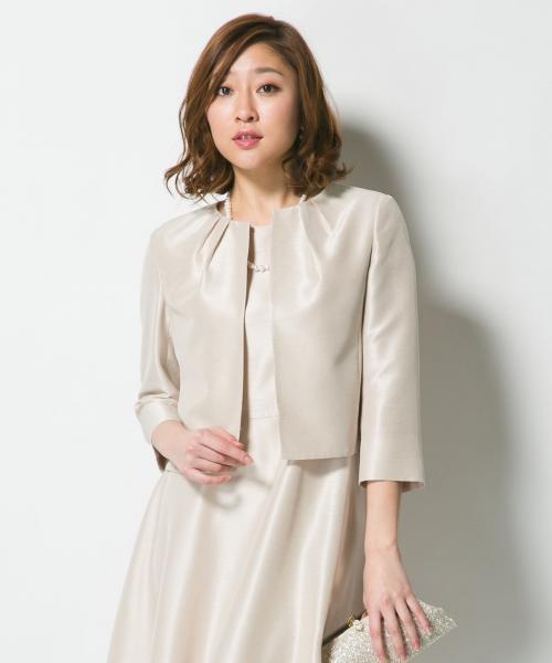 23区（ニジュウサンク）の「バックサテンシャンタン ジャケット