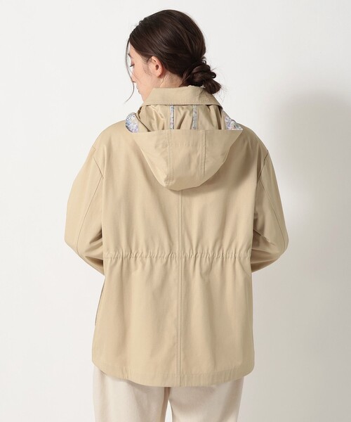 Afternoon Tea（アフタヌーンティー）の「フーディージャケット/リバティプリント（その他アウター・レディース・ベージュ・MEDIUM）」の2枚目の写真