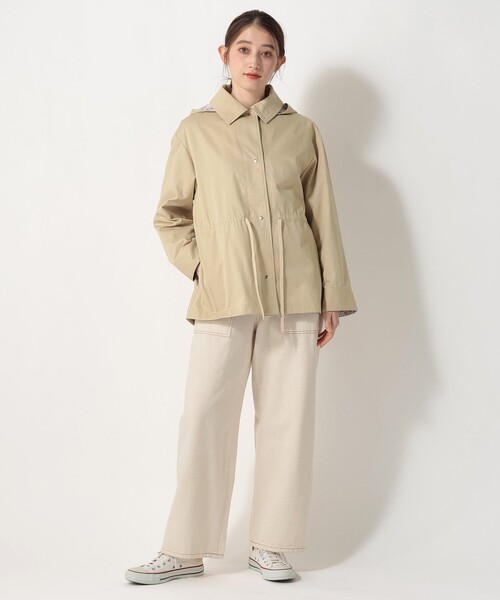 Afternoon Tea（アフタヌーンティー）の「フーディージャケット/リバティプリント（その他アウター・レディース・ベージュ・MEDIUM）」の4枚目の写真