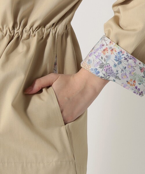 Afternoon Tea（アフタヌーンティー）の「フーディージャケット/リバティプリント（その他アウター・レディース・ベージュ・MEDIUM）」の5枚目の写真