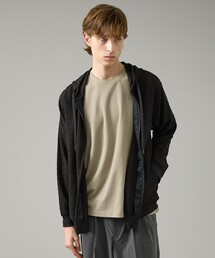 ABAHOUSE | シアーストレッチ ダブルジップ メッシュパーカー(パーカー)