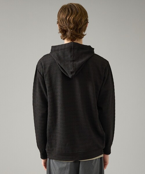 ABAHOUSE（アバハウス）の「シアーストレッチ ダブルジップ メッシュパーカー（パーカー・メンズ・ブラック/ホワイト/グリーン系その他・44/46/48）」の18枚目の写真