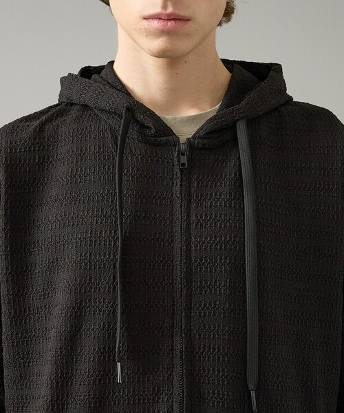 ABAHOUSE（アバハウス）の「シアーストレッチ ダブルジップ メッシュパーカー（パーカー・メンズ・ブラック/ホワイト/グリーン系その他・44/46/48）」の19枚目の写真