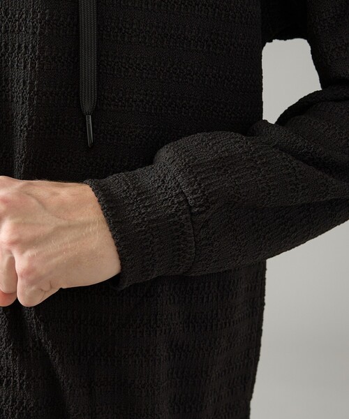 ABAHOUSE（アバハウス）の「シアーストレッチ ダブルジップ メッシュパーカー（パーカー・メンズ・ブラック/ホワイト/グリーン系その他・44/46/48）」の20枚目の写真