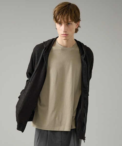 ABAHOUSE（アバハウス）の「シアーストレッチ ダブルジップ メッシュパーカー（パーカー・メンズ・ブラック/ホワイト/グリーン系その他・44/46/48）」の8枚目の写真