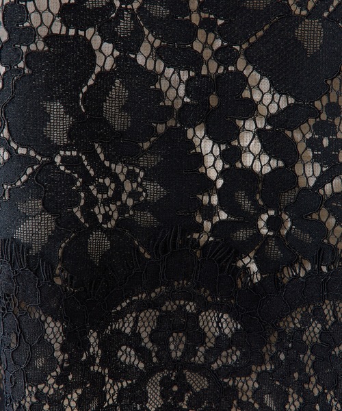 PUAL CE CIN（ピュアルセシン）の「フラワーモチーフレースキャミ（キャミソール・レディース・ブラック/アイボリー・FREE）」の11枚目の写真