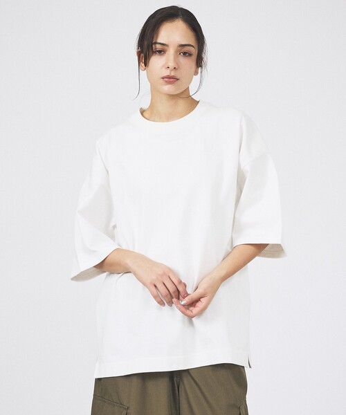 FORTUNA HOMME(フォルトゥナオム)の「【FORTUNA/フォルトゥナ】ClassicT-BackTee/クラシックティーバックTシャツ/ユニセックス/【WEB限定】(Tシャツ/カットソー・メンズ・グレイッシュベージュ/ブラック/ホワイト・L/M)」の1枚目の写真