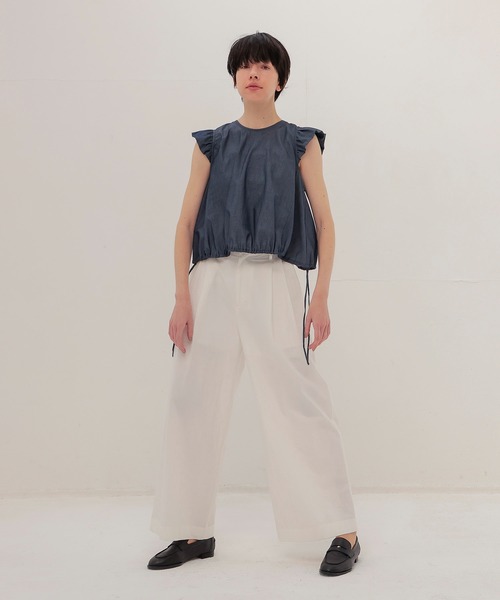 DRESSLAVE(ドレスレイブ)の「raffle bubble blouse(ラッフルバブルブラウス)(シャツ/ブラウス・レディース・ブラック/ネイビー・38)」の9枚目の写真