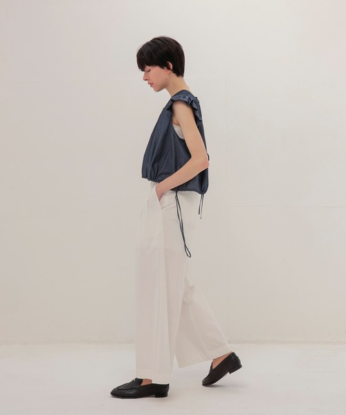 DRESSLAVE(ドレスレイブ)の「raffle bubble blouse(ラッフルバブルブラウス)(シャツ/ブラウス・レディース・ブラック/ネイビー・38)」の10枚目の写真