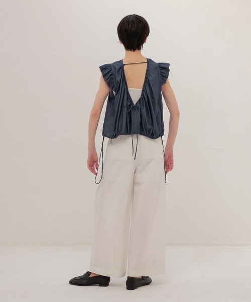 DRESSLAVE(ドレスレイブ)の「raffle bubble blouse(ラッフルバブルブラウス)(シャツ/ブラウス・レディース・ブラック/ネイビー・38)」の11枚目の写真