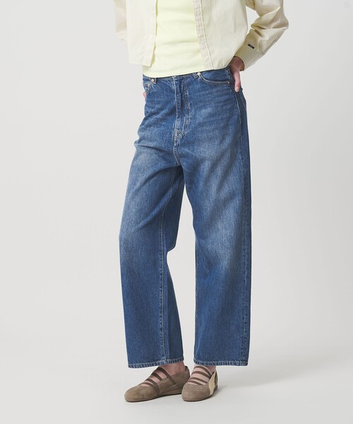 NICE WEATHER(ナイスウェザー)の「<NICE WEATHER>ウィメンズ ワイドストレート デニムパンツ(デニムパンツ・レディース・ネイビー/ブラック・S/M)」の1枚目の写真