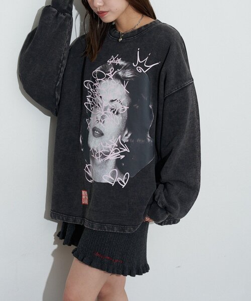 RePRODUCTION LABEL（リプロダクションレーベル）の「【RePRODUCTION LABEL / リプロダクションレーベル】スーパーBIGスウェット（パーカー・レディース・チャコールグレー・FREE）」の17枚目の写真