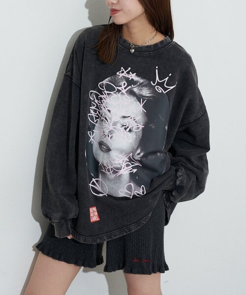 RePRODUCTION LABEL（リプロダクションレーベル）の「【RePRODUCTION LABEL / リプロダクションレーベル】スーパーBIGスウェット（パーカー・レディース・チャコールグレー・FREE）」の13枚目の写真