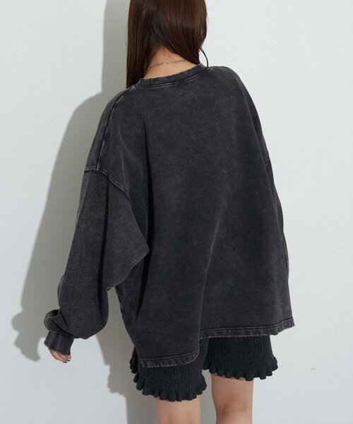 RePRODUCTION LABEL（リプロダクションレーベル）の「【RePRODUCTION LABEL / リプロダクションレーベル】スーパーBIGスウェット（パーカー・レディース・チャコールグレー・FREE）」の14枚目の写真