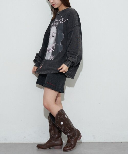 RePRODUCTION LABEL（リプロダクションレーベル）の「【RePRODUCTION LABEL / リプロダクションレーベル】スーパーBIGスウェット（パーカー・レディース・チャコールグレー・FREE）」の8枚目の写真