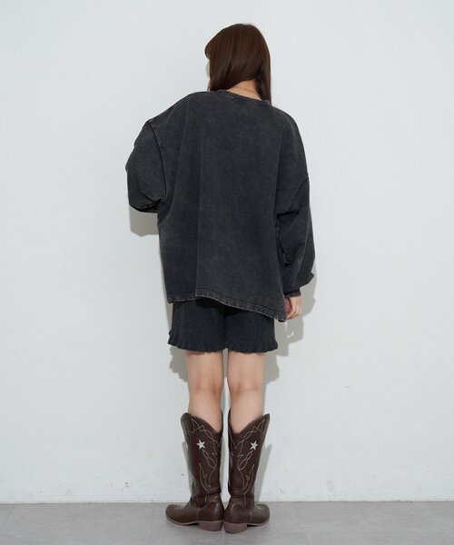 RePRODUCTION LABEL（リプロダクションレーベル）の「【RePRODUCTION LABEL / リプロダクションレーベル】スーパーBIGスウェット（パーカー・レディース・チャコールグレー・FREE）」の9枚目の写真