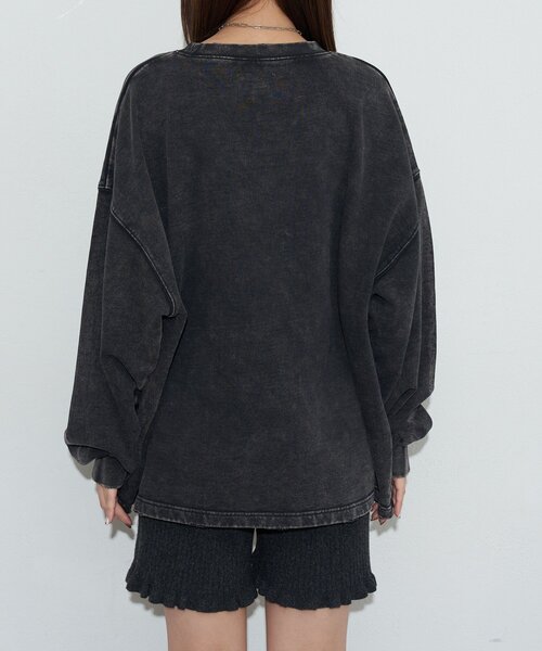 RePRODUCTION LABEL（リプロダクションレーベル）の「【RePRODUCTION LABEL / リプロダクションレーベル】スーパーBIGスウェット（パーカー・レディース・チャコールグレー・FREE）」の2枚目の写真