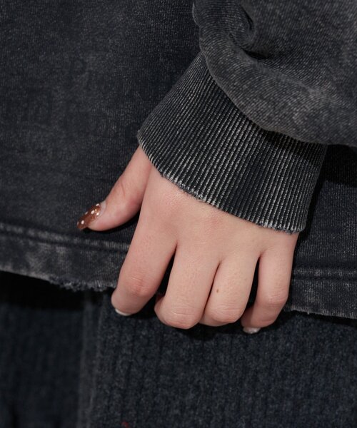 RePRODUCTION LABEL（リプロダクションレーベル）の「【RePRODUCTION LABEL / リプロダクションレーベル】スーパーBIGスウェット（パーカー・レディース・チャコールグレー・FREE）」の6枚目の写真