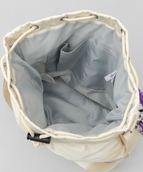 cheek(BAG)(チーク)の「撥水 2WAY ショルダートート 巾着 ヘルメット パフバッグ パディングバッグ(ショルダーバッグ・レディース・ブラック/パープル/ベージュ/グレー/カーキ/アイボリー・FREE)」の14枚目の写真