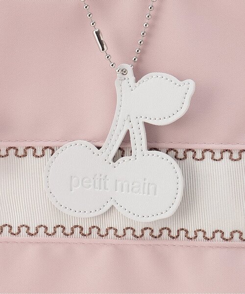 petit main（プティマイン）の「【通園・通学グッズ】GIRLS刺しゅうレッスンバッグ（トートバッグ・キッズ・ライトピンク/ネイビー・F）」の8枚目の写真