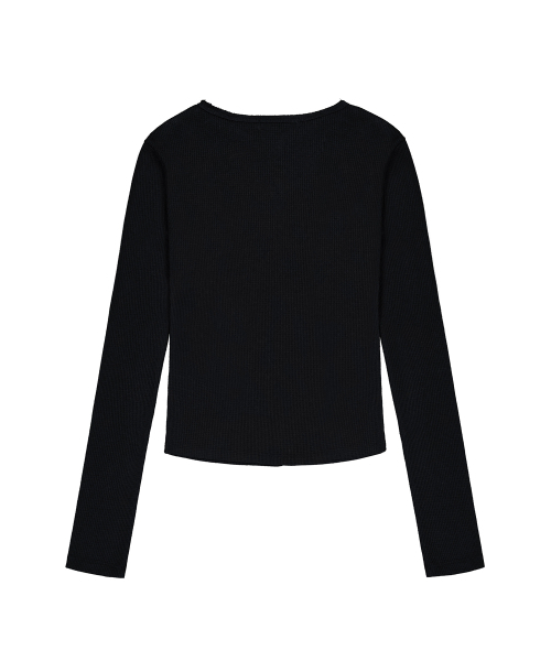 ROCKCAKE（ロックケーキ）の「Incision Boat Neck Top - Black（Tシャツ/カットソー・レディース・その他・SMALL）」の3枚目の写真